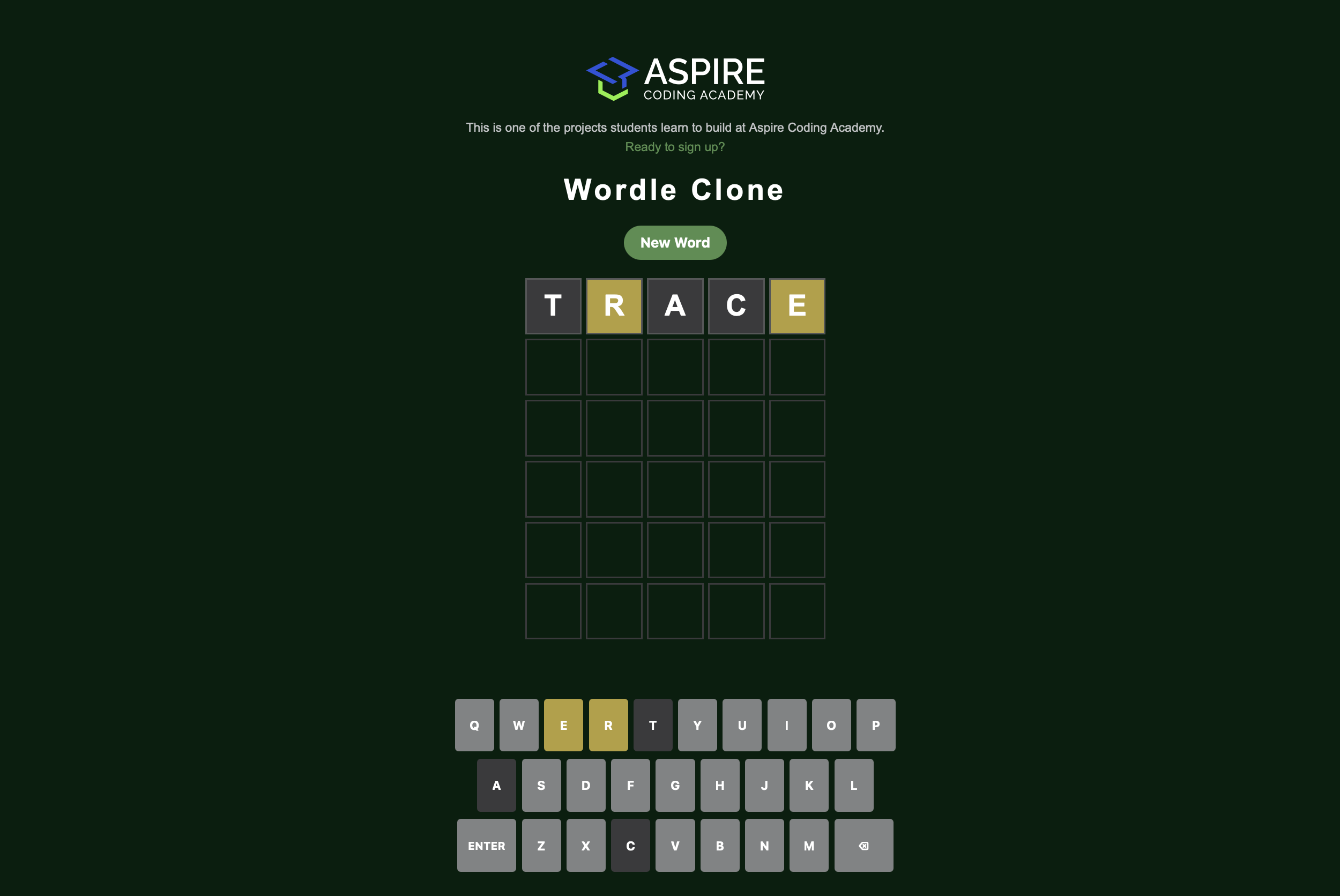 Wordle Clone by Intermediate