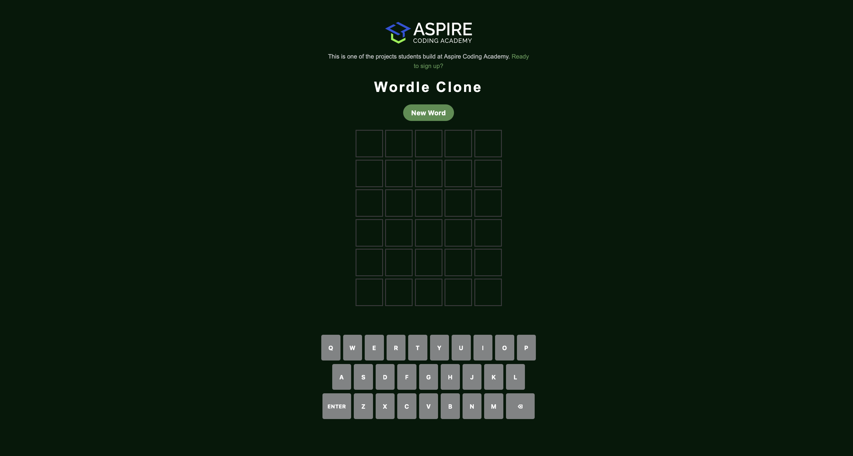Wordle Clone by Intermediate